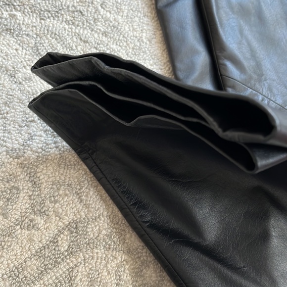 Vintage woman's Leather Pants Ralph Lauren Black Size 10 - Picture 8 of 9